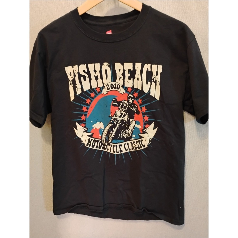 2010 Pismo Beach Motorcycle Classic T Shirt Size Medium